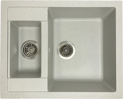 Кухонная мойка гранит ADAMANT Duplex 610x495x200 Old Stone-10 с сифоном Nova