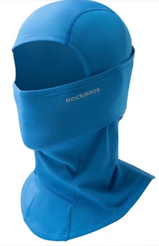 Зимова термо балаклава ROCKBROS LF7345BK маска підшоломник Синя Синя (626289353) One size