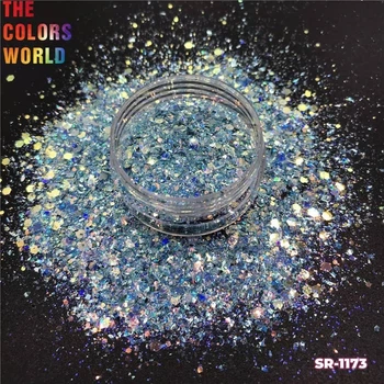 Гліттер декор для дизайну нігтів Galaxy Mix SR-1173