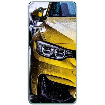 Силиконовый Чехол с Картинкой для Xiaomi Poco F4 Принт (Машина, BMW M3) (44474-ysm2439)