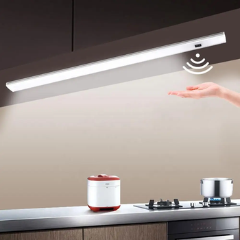 Кухонний світлодіодний LED світильник із сенсором датчиком руху USB підсвічування 50 см (473894-Prob) Теплий білий