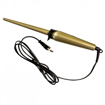 Плойка для волос ProGemei GM-2914 конусная для завивки с LED индикатором цвет золота