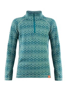 Детское термобелье Гольф ТМ Wooly шерсть мериноса р.86-92 сине-зеленый