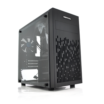 Корпус DeepCool Matrexx-30 - 0.5mm ABS+SPCC+закаленное стекло, ITX, 1x3.0 USB,1xUSB2.0+Audio, Video card≤250mm, (405.8x192x378.2mm), без БП