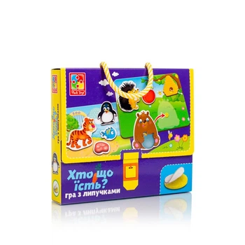 Игра детская с липучками Vladi Toys развивающая Кто что есть? (укр), VT1302-27