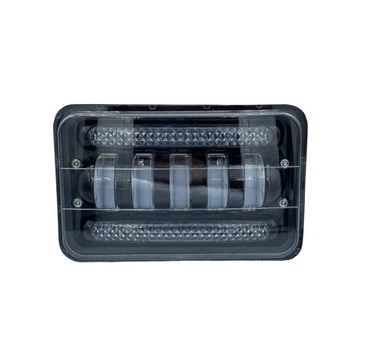 Дополнительные светодиодные фары LED 50W с дхо 01-50W прямоугольные с функцией габарита
