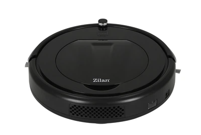 Робот-пилосос Zilan ZLN350018W автоматичний прибиральник з сухим та вологим чищенням Black