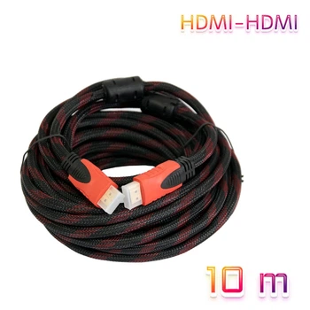 Кабель-удлинитель HDMI-HDMI 10 метров, HDMI кабель для монитора и телевизора (1009529-Black)