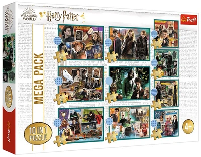 Пазли Trefl 10 в 1 - У світі Гаррі Поттера / Warner Bros. Entertainment Inc, 4х20,3х35,3х48 елементів (90392)