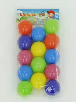 Кульки MToys 16028 для сухих басейнів, 60 мм шт 14