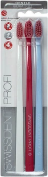 Набір зубних щіток Swissdent Profi Gentle Клостерс 3 шт (19.554) (7640126195544)