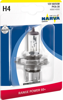 Автолампа Narva Range Power 50+ H4 (48861.1B)