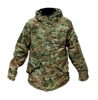 Куртка зимняя тактическая утепленная камуфляж (рип-стоп) цвет мультикам размер XL