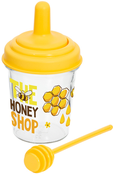 Банка с ложкой Herevin Honey Желтая 320 мл (131510-001)