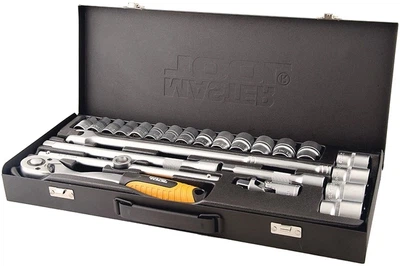 Набор ключей и насадок торцевых Mastertool CrV 1/2” 24 предмета (78-4124)