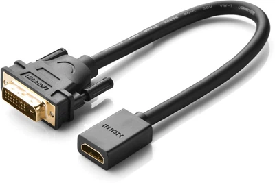 Адаптер Ugreen DVI Male to HDMI Female Adapter Cable 22 см Black (UGR-20118)