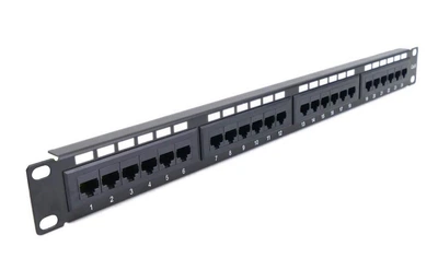Патч-панель Hypernet 19" 1U 24 порти кат.5Е UTP (PP-KUTP24-NM)