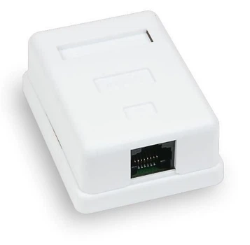 Комп'ютерна розетка Hypernet UTP RJ45 Cat.6 неекранована зовнішня (MB-UTP6-1)