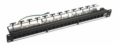 Модульна патч-панель Hypernet 19" 1U 24 порти FTP с заднім організатором кабелю (PP-M24-STP-2)