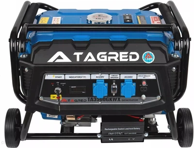 Генератор 3,5 кВт ЕЛЕКТРОСТАРТ TAGRED PROFESSIONAL СТАБАЛІЗАТОР AVR З КОЛЕСАМИ