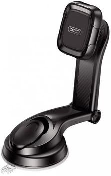 Автодержатель для телефона XO C106 Dashboard Suction Cup Adjustable Magnetic Phone Holder Black (6920680830343)