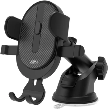Автодержатель для телефона XO C60 Suction Cup Outlet Car Holder Black (6920680872596)