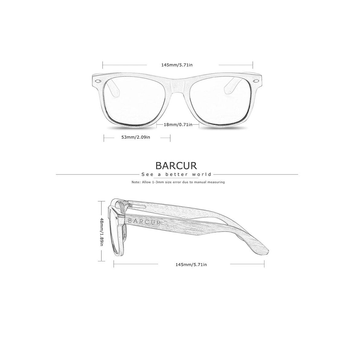 Комп'ютерні окуляри з антибліковим покриттям, BARCUR, light wood