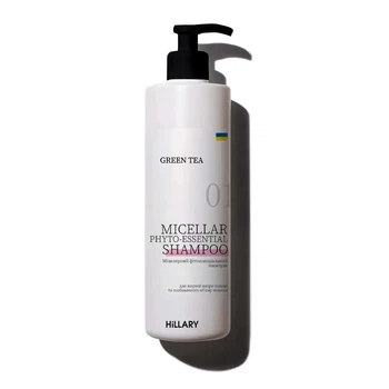 Мицеллярный фитоэссенциальный шампунь Green Tea Hillary Green Tea Micellar Phyto-essential Shampoo, 500 мл HI-07-159