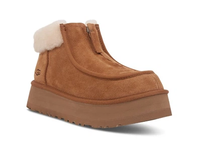 Угги на платформе UGG Funkette boot in cesternut suede 1120877 Ореховый 40