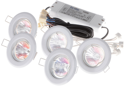 Набір світильників точкових Brille SET 5/HDL-S02 WH (82) 5x20W W/T (163446)