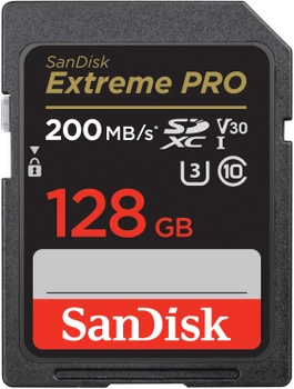 Карта памяти SanDisk Extreme Pro SD 128GB C10 UHS-I (SDSDXXD-128G-GN4IN)