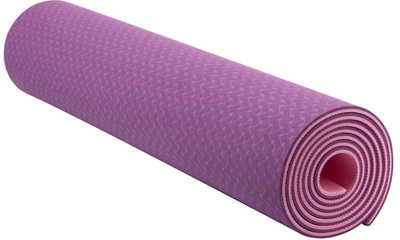 Коврик для йоги и фитнеса IVN 1830х610х6 мм Фиолетово-розовый (IV-4420VP)