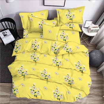 Постельное белье Zastelli Chamomile on Yellow бязь евро 200*220