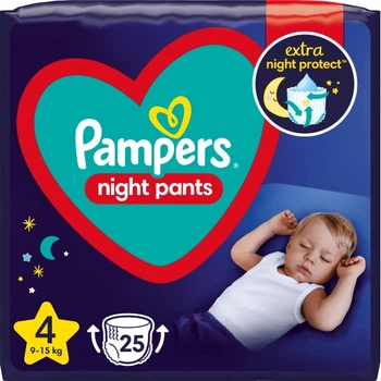 Подгузники-трусики ночные Pampers Night Pants Размер 4 (9-15 кг), 25 шт