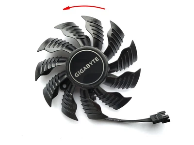 Вентилятор кулер для видеокарты Gigabyte RTX 2070 2080 Ti 3070 Ti RX 6800 6900 XT Gaming 83 мм Everflow T128015SU (PLD09215S12H GA92S2U T129215SU PLA09215S12H) (№414.71)