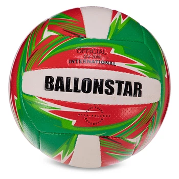 М'яч волейбольний Ballonstar LG3499 №5 Зелено-червоний (57566136)