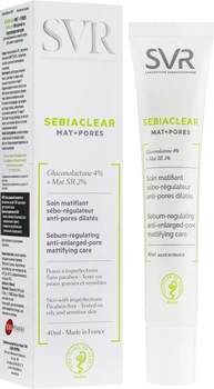 Матирующий и поросужающий крем - SVR Sebiaclear Mat Pores Cream 40ml (596985-64506)