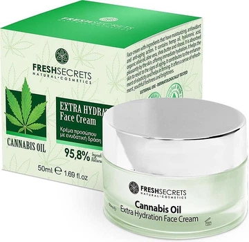 Крем для лица экстраувлажняющий с маслом конопли - Madis Fresh Secrets Cannabis Oil Extra Hydration Face Cream 50ml (1136072-87821)