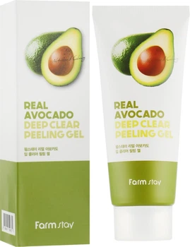 Глубоко очищающий пилинг-гель для лица - FarmStay Real Avocado Deep Clear Peeling Gel 100ml (825402-3122)
