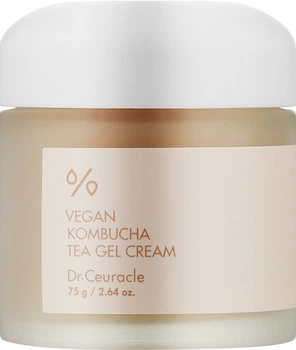 Веганський крем-гель для обличчя з екстрактом комбучі - Dr.Ceuracle Vegan Kombucha Tea Gel Cream 75g (960287-65820)