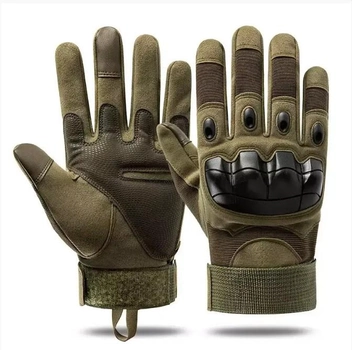 Тактичні рукавички touchscreen для військових Combat Touch Хакі XL