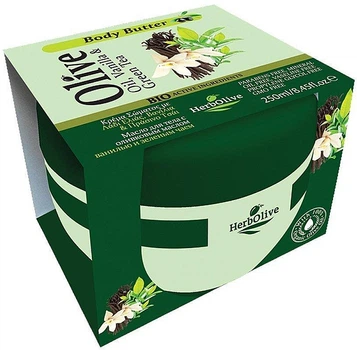 Масло для тела с ванилью и зеленым чаем - Madis HerbOlive Olive Oil Vanilla & Green Tea Body Butter 250ml (1136035-101490)
