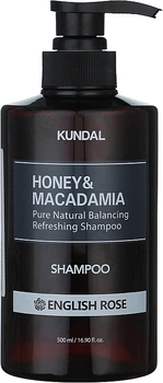 Шампунь "Англійська троянда" - Kundal Honey & Macadamia English Rose 500ml (725248-116968)