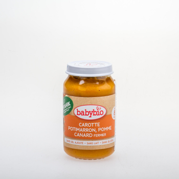 Детское пюре BabyBio органическое из овощей и утки с 8 месяцев 200 г (51064)