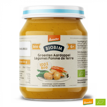 Детское пюре Biobim Овощ микс с картошкой, 190 г (1187138)