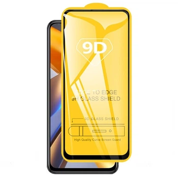 Защитное стекло TDG 9D для Xiaomi Poco M5s Full Glue черный 0,26 мм в упаковке
