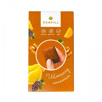 Цукерки з апельсином без цукру Sunfill 150 г