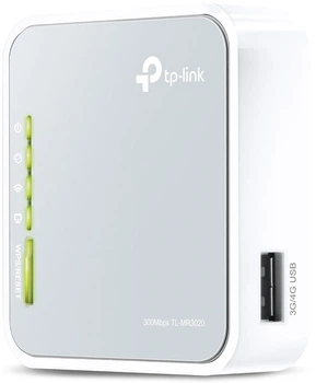 Маршрутизатор TP-Link TL-MR3020 N300 1xFE LAN/WAN 1xUSB2.0 for 3G/4G/LTE (TL-MR3020)