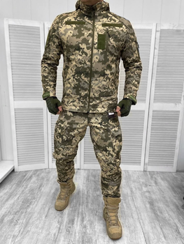 Тактическая теплая зимняя военная форма комплект Single Sword ( Куртка + Штаны ), Камуфляж: Пиксель ВСУ, Размер: XXXL