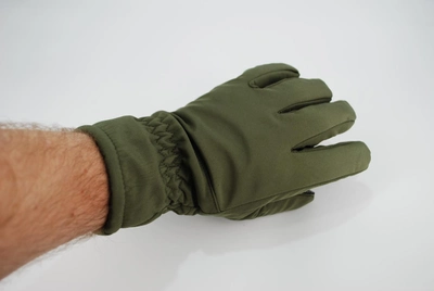 Перчатки тактические тёплые softshell 9100_XL_olive